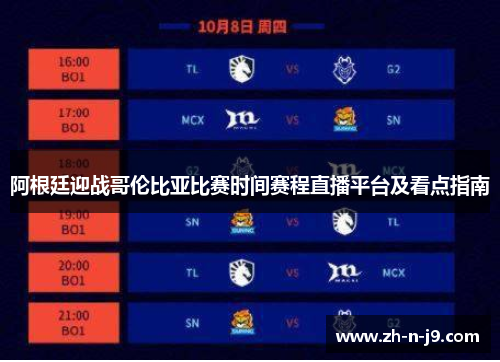 阿根廷迎战哥伦比亚比赛时间赛程直播平台及看点指南